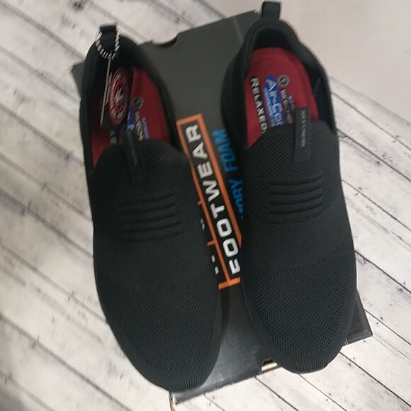 Skechers Women's SZ 11 Work Non Slip Relaxed Fit UltraFlex Blk Slip On #108034 . - Picture 9 of 11
